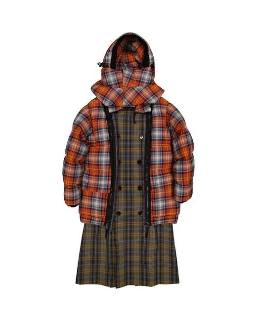 Burberry Sleeveless Check Trench Coat in Red for Men Lyst UK