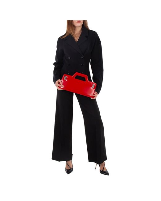 Ferragamo Red Wanda East-West Top Handle Bag