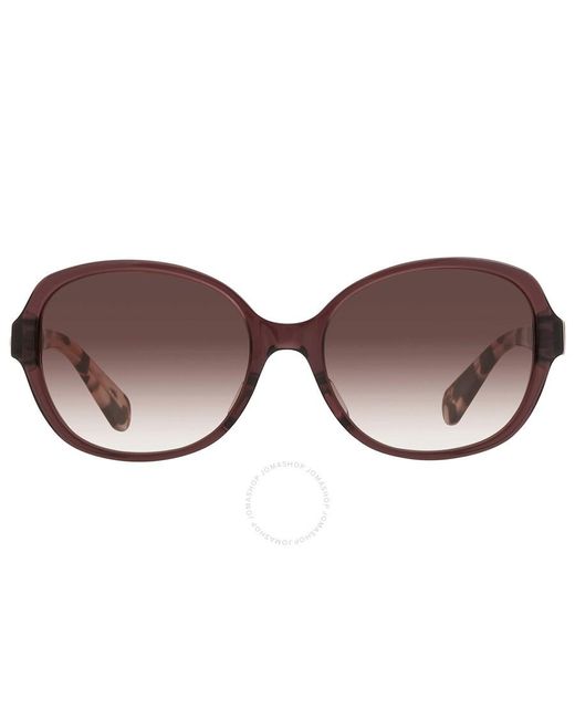 Kate Spade Brown Gradient Oval Sunglasses Cailee/f/s 00t7/ha 56