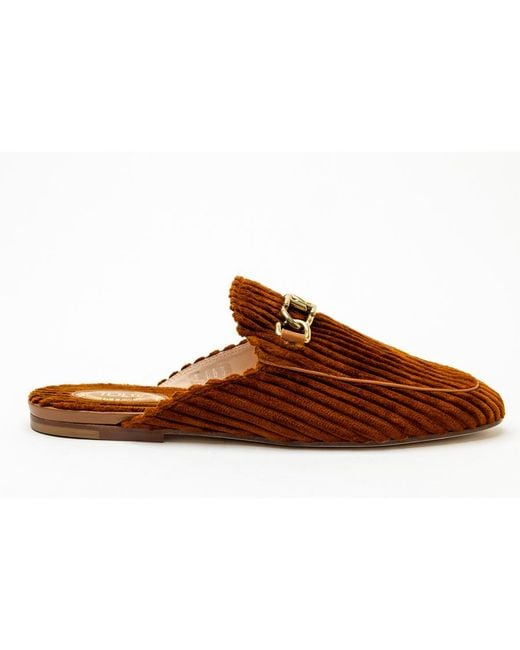 Tod's Brown Tod's Leather Flat Mules