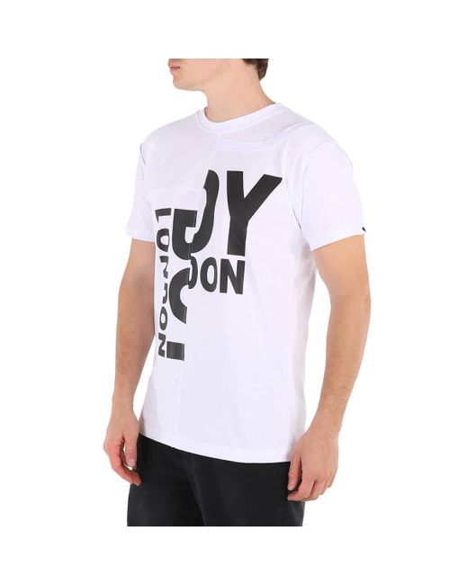 BOY London White Cotton Upcycled T-shirt for men