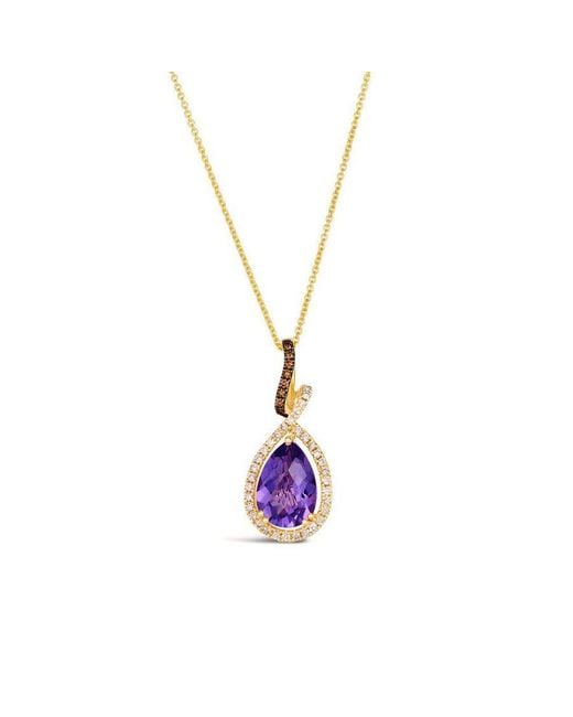 Le Vian Metallic Ladies Chocolate Shavings Necklaces Set