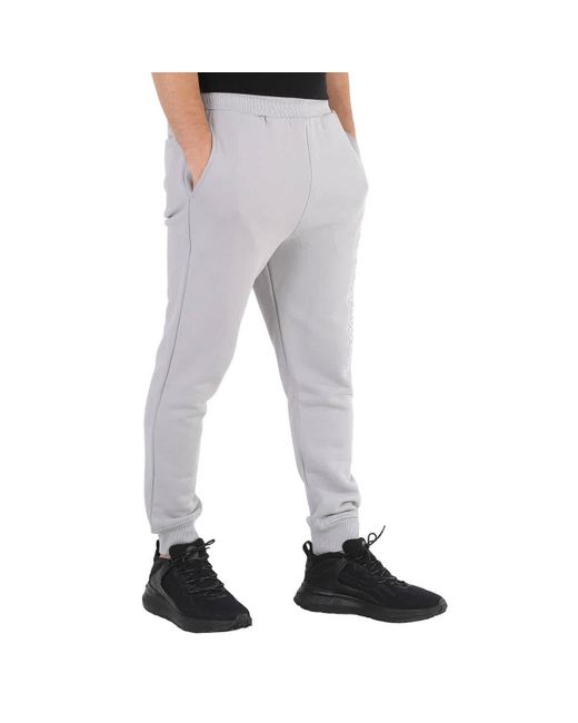 A_COLD_WALL* Gray Logo-embroidered Cotton Track Pants for men