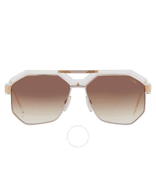 Cazal Brown Gradient Navigator Sunglasses 9092 004 62