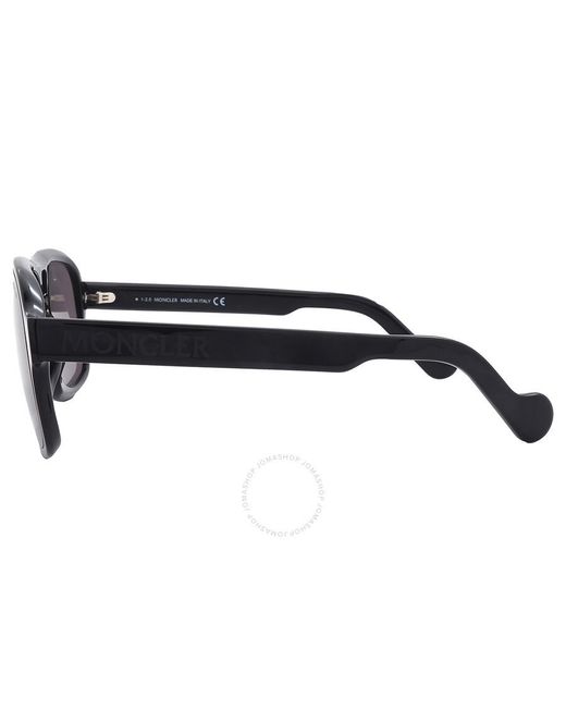 Moncler Gray Smoke Navigator Sunglasses Ml0170 01a 59 for men