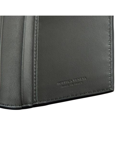 Bottega Veneta Gray Bi-Fold Long Wallet for men