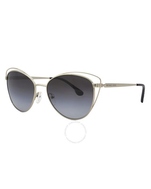 Michael Kors Brown Dark Gray Gradient Cat Eye Sunglasses Mk1117 10148g 56