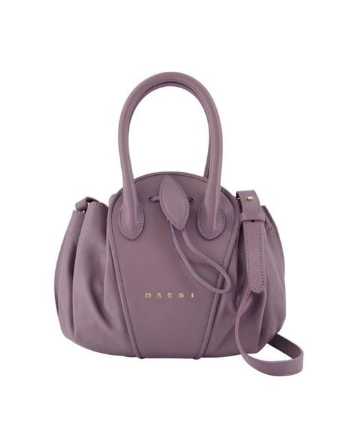 Marni Purple Tulipea Shoulder Bag