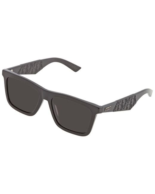 Dior Black Dark Grey Square Sunglasses B27 S1i 10a0 56 for men