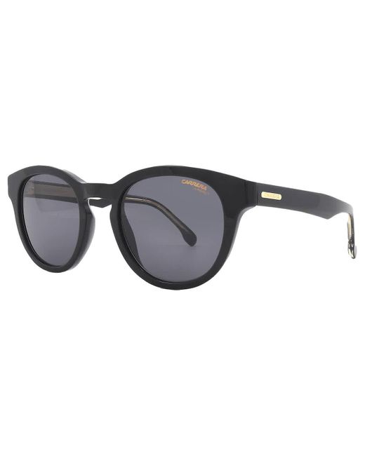 Carrera Black Grey Oval Sunglasses 252/s 0807/ir 50