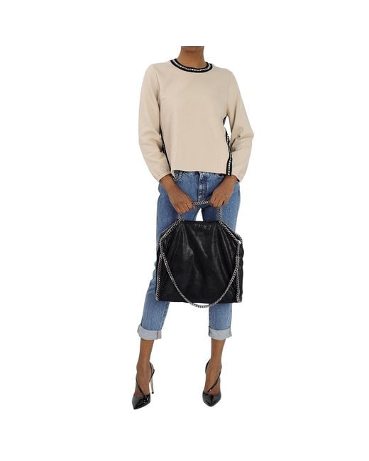 Stella McCartney Black Falabella Fold Over Ladies Tote