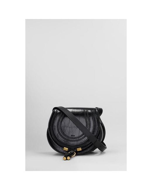 Chloé Black Marcie Shoulder Bag