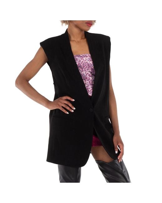 Isabel Marant Black Ladies Emara Jersey Suit Vest, Brand Size 36 (Us Size 2)