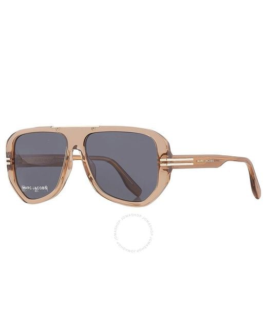 Marc Jacobs Metallic Grey Navigator Sunglasses Marc 636/s 0ham/ir 59 for men