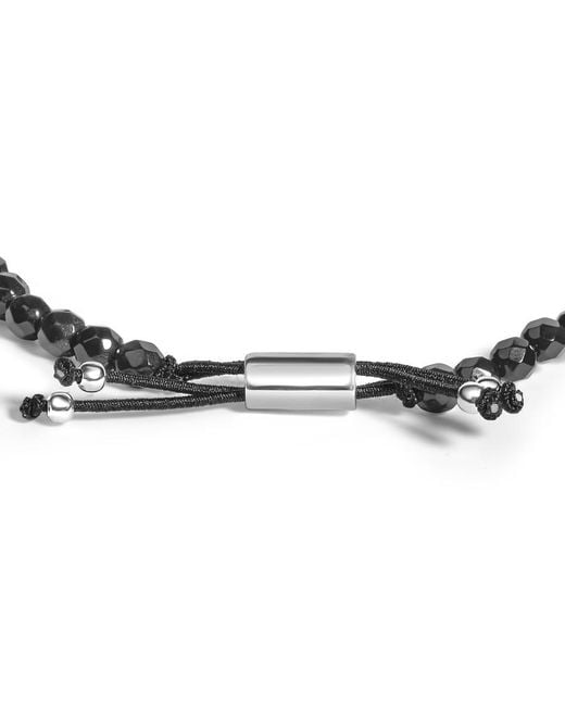 Haus of Brilliance Red Sterling Jasper Bead Station Bracelet With Bolo Clasp