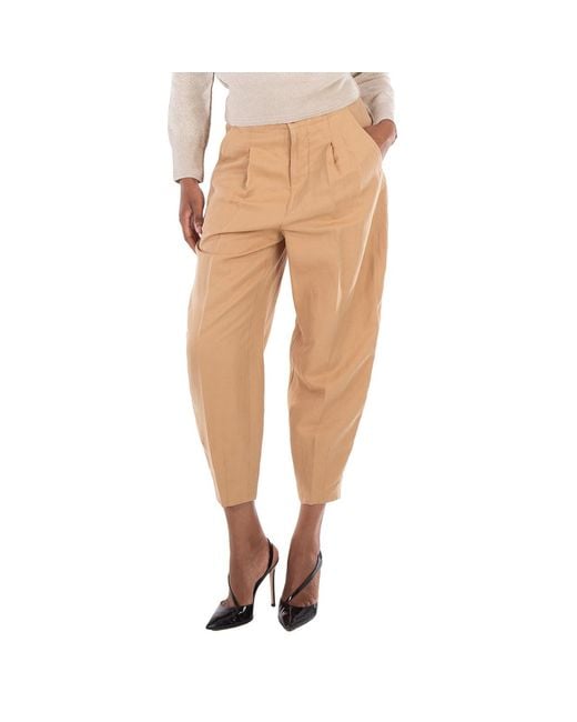 Polo Ralph Lauren Natural Silk Blend Tapered Pants