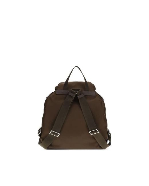 Prada Brown Recycled Polyamide Backpack