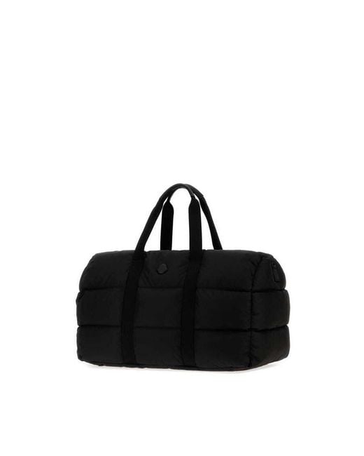 Moncler Black Nylon Caradoc Duffle Bag 999 Borse A Mano for men