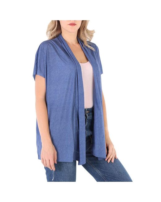 Wolford Blue Taylor Cardigan-style Blouse