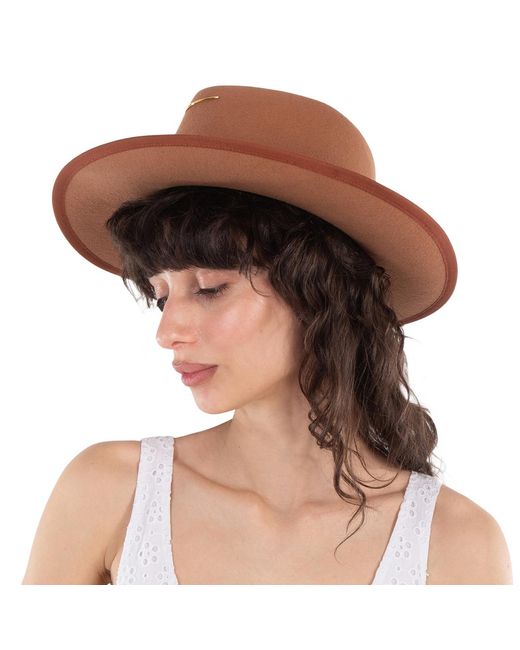 Van Palma Brown Anna Wool Felt Hat