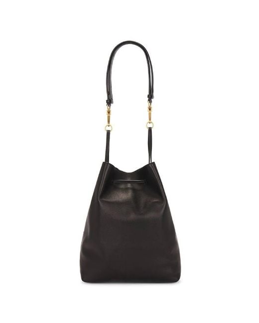 Saint Laurent Black Paris Vii Pochon Nappa Bag