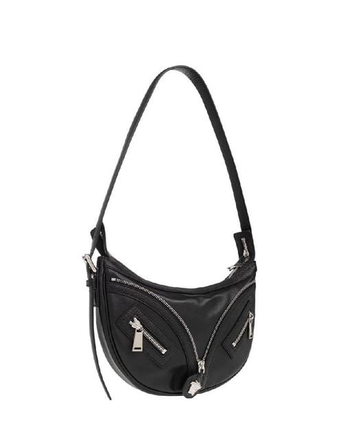 Versace Black Small Repeat La Medusa Hobo Bag for men