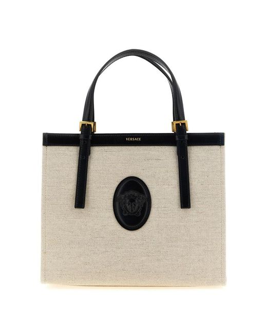 Versace Black Rivire Tote Bag for men