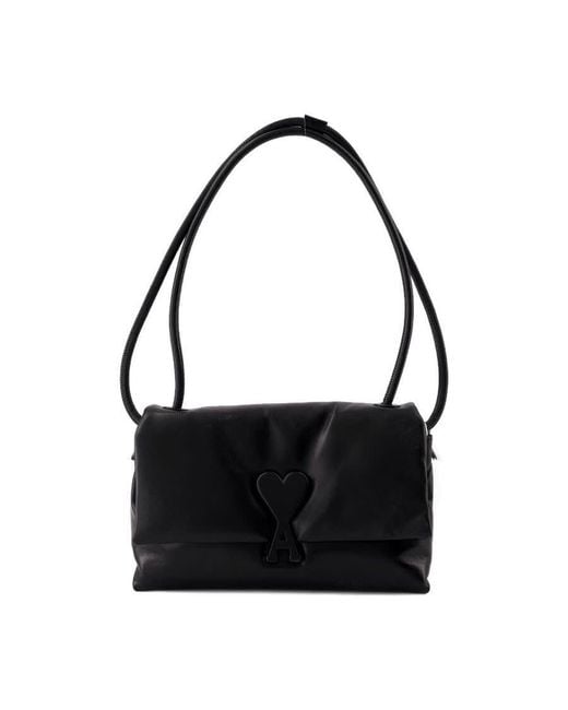 AMI Black Shoulder Bag