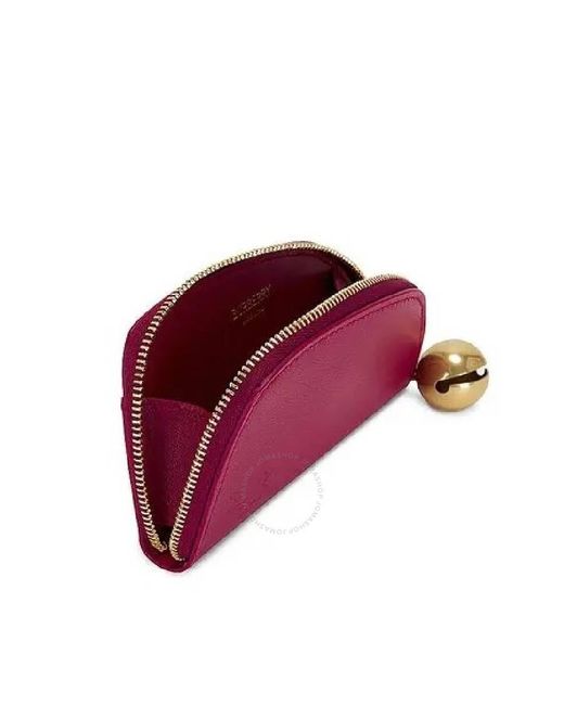 Burberry Red Shield Coin Case With Bell Charm