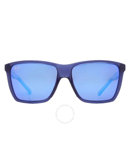 Maui Jim Cruzem Blue Hawaii Rectangular Sunglasses B864-03 57
