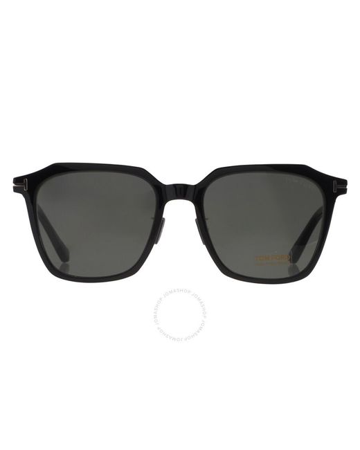 Tom Ford Black Square Sunglasses Ft0971-k 01a 54