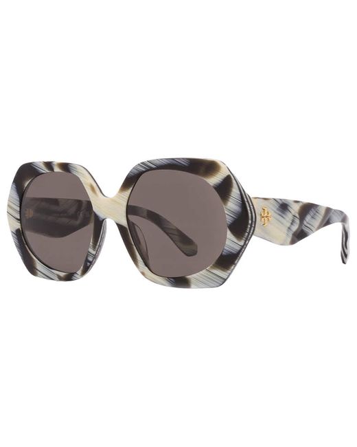 Tory Burch Multicolor Brown Irregular Sunglasses Ty7195u 194203 55
