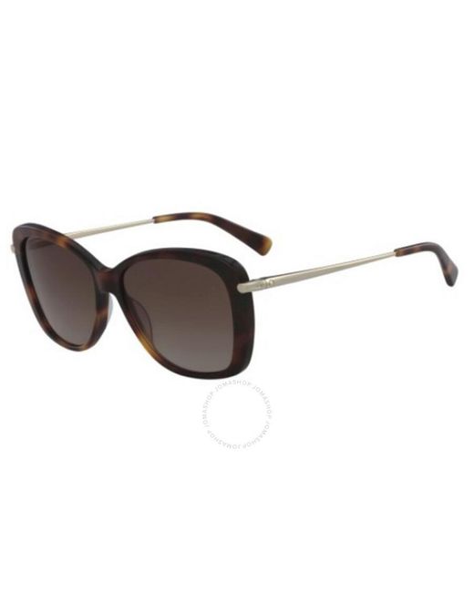 Longchamp Brown Gradient Butterfly Sunglasses Lo616s 725 56