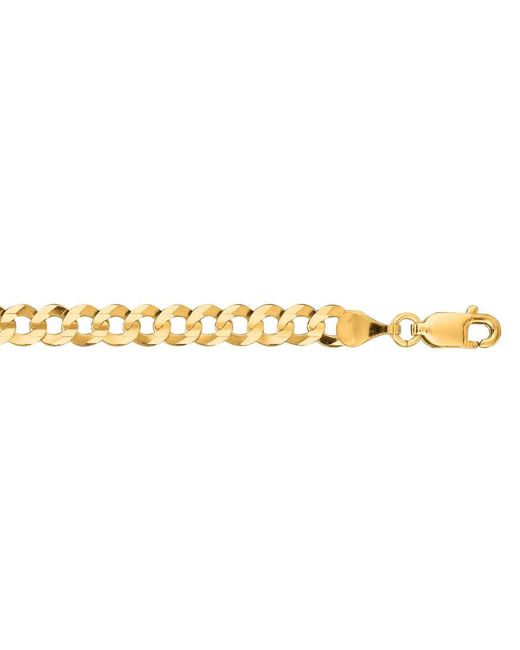 Kylie Harper Metallic 14K Miami Cuban Curb Chain Bracelet for men