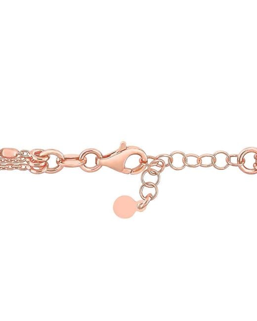 Amour Pink Multi-Strand Chain Bracelet