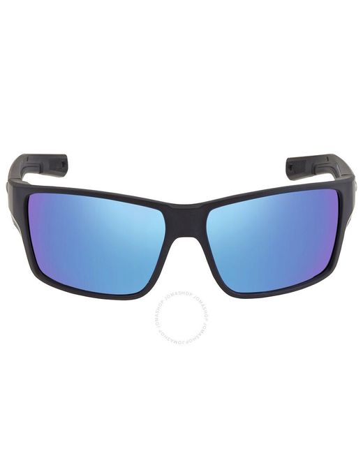 Costa Del Mar Blue Reefton Pro Mirror Polarized Glass Sunglasses 6s9080 908001 63 for men