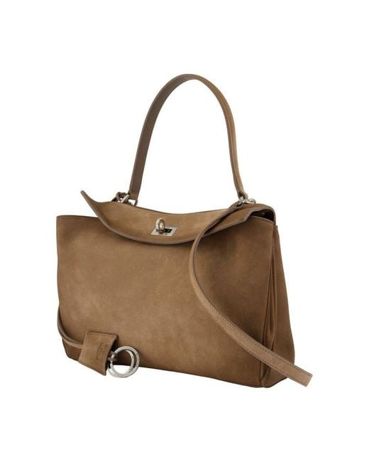 Balenciaga Brown Rodeo Crossbody Bag
