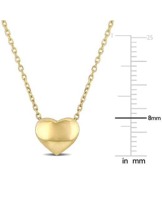 Amour Metallic Classic Heart Necklace