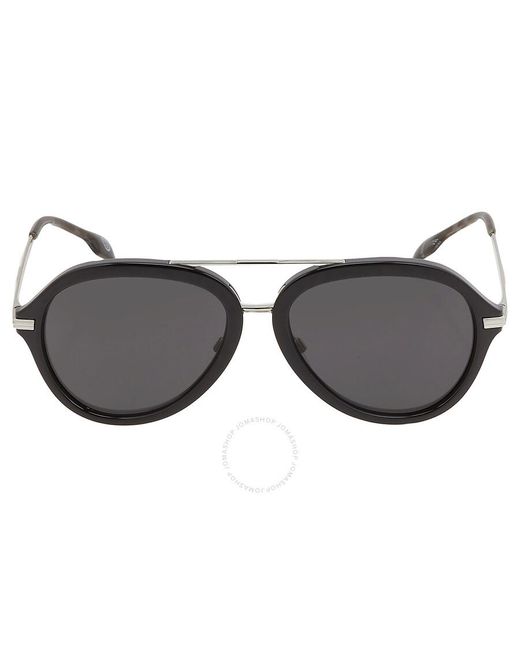 Burberry Jude Dark Gray Pilot Sunglasses Be4377 300187 58 for men