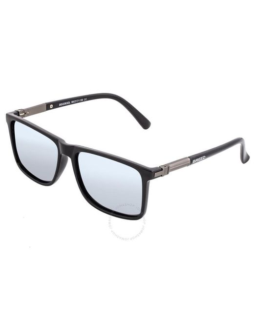 Breed Gray Caelum Mirror Coating Square Sunglasses for men