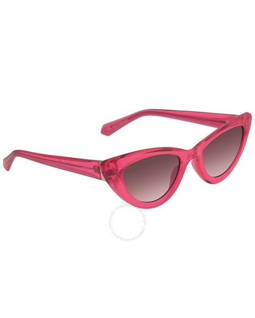 Guess Pink Gradient Smoke Cat Eye Sunglasses  74b 54