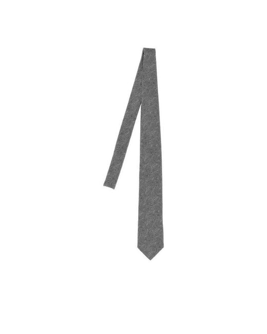 Brunello Cucinelli Black Medium Silk Tie, One Size for men