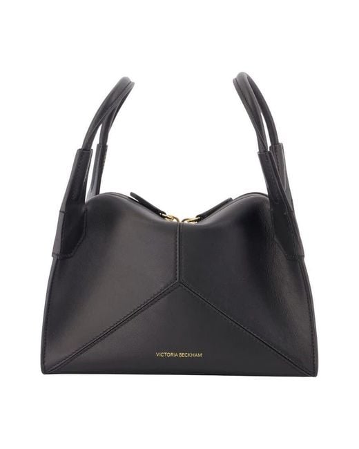 Victoria Beckham Black Pli Mini Shoulder Bag