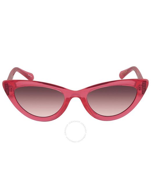 Guess Pink Gradient Smoke Cat Eye Sunglasses  74b 54