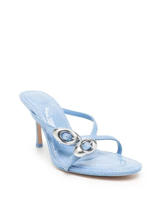 T By Alexander Wang Blue Dome 85 Water Snake Slide Sandals