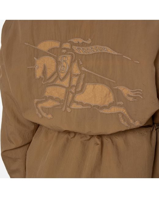 Burberry Natural Nylon Hooded Jacket