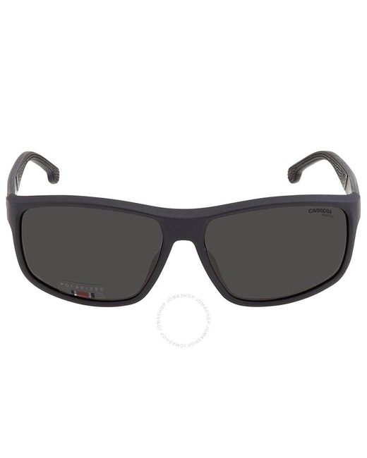 Carrera Gray Polarized Grey Rectangular Sunglasses 8038/s 0003/m9 61 for men
