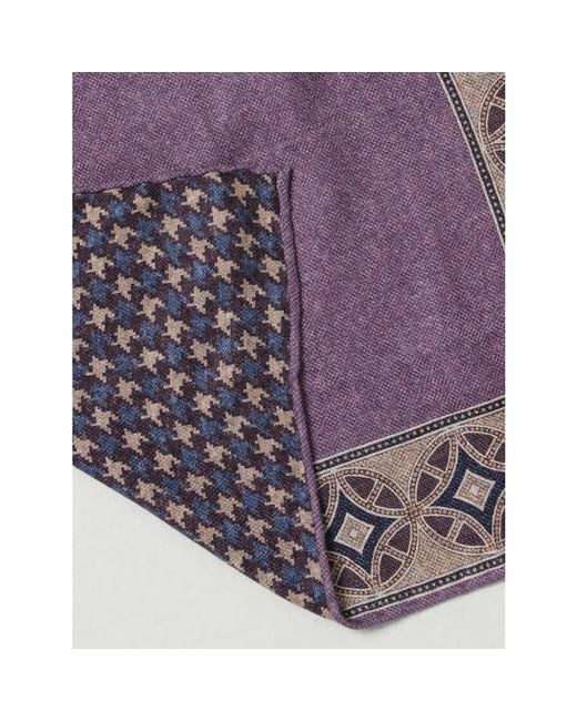 Brunello Cucinelli Purple Patterned Pocket Square, Brand (Us for men