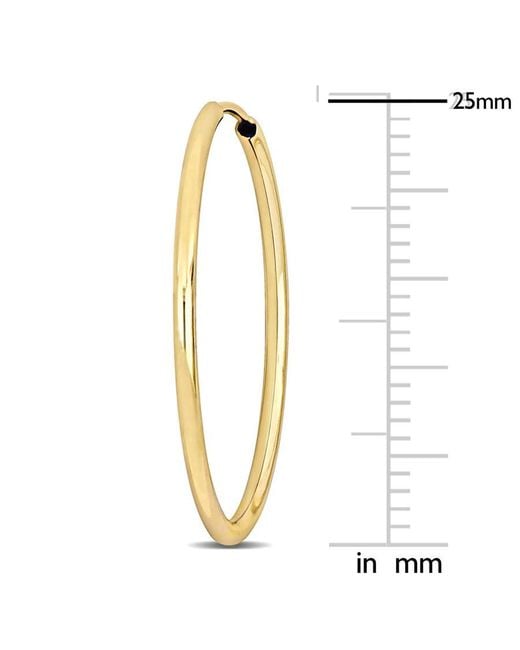 Amour Metallic 25Mm Hoop Earrings for men