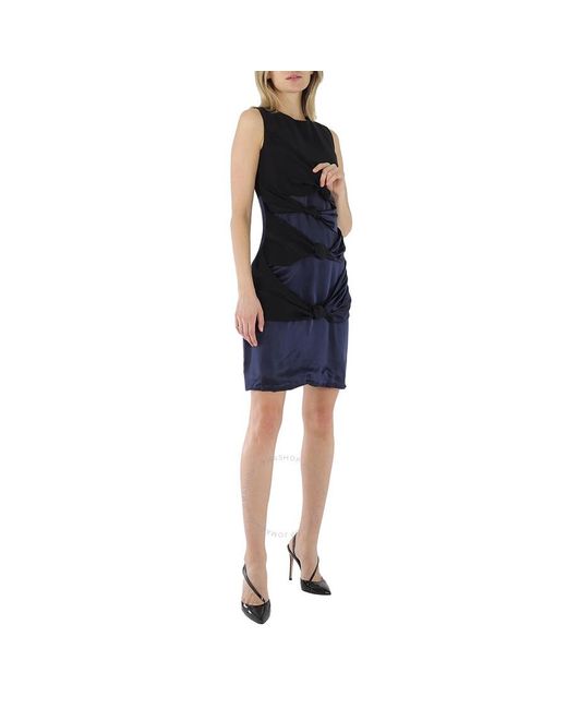 Victoria Beckham Blue Silk Knee-length Dress